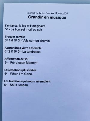 Grandir en musique